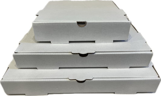 14 x 14 x 2 white pizza box