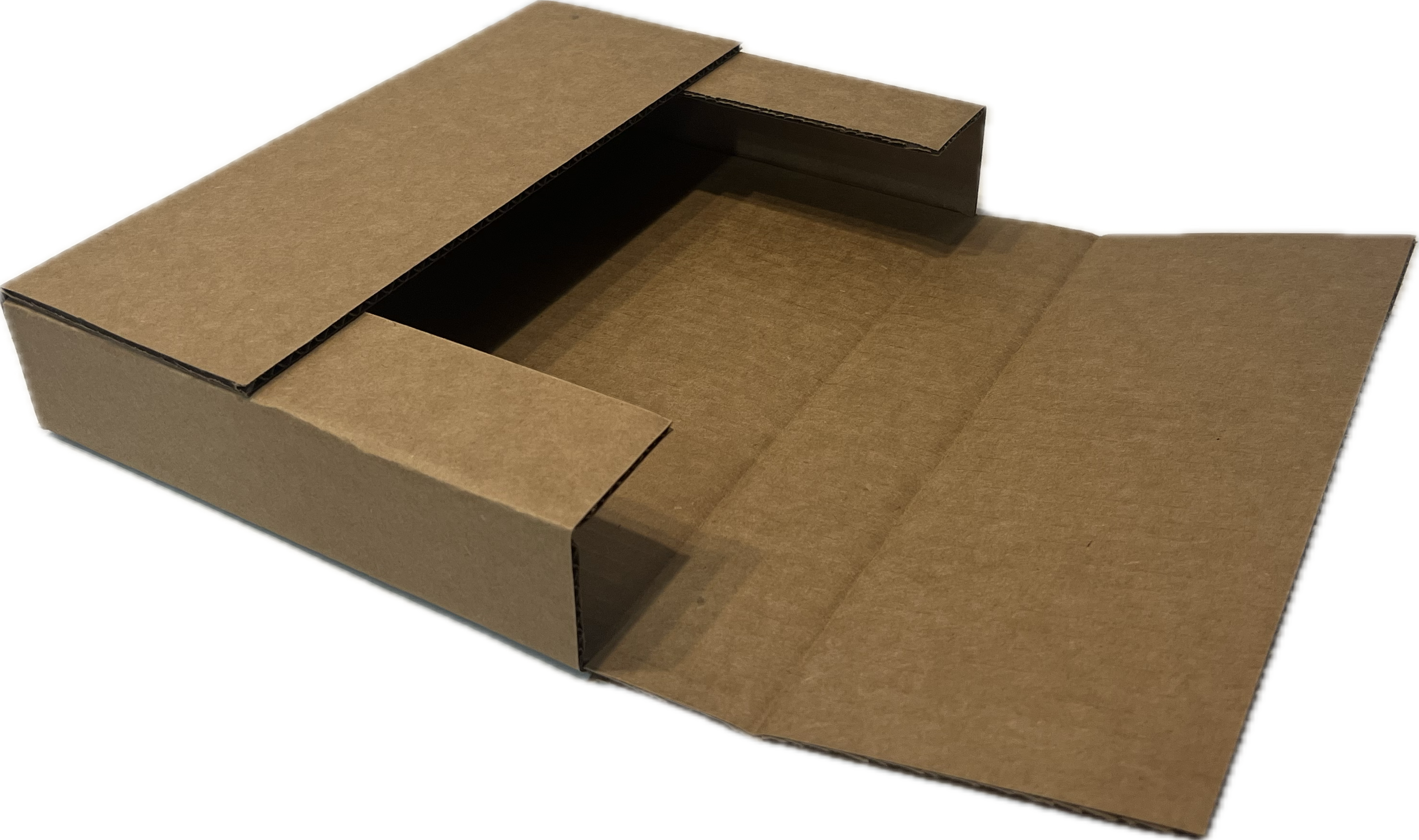 12-1/8 x 9-1/8 x 2 Once Piece Book Fold Mailer – Short Run Boxes
